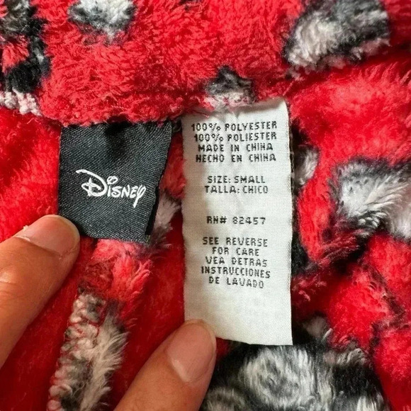 Disney Mickey Mouse Plush Fleece Pajama Pants Bottoms Christmas Holiday Size S - Picture 3 of 12